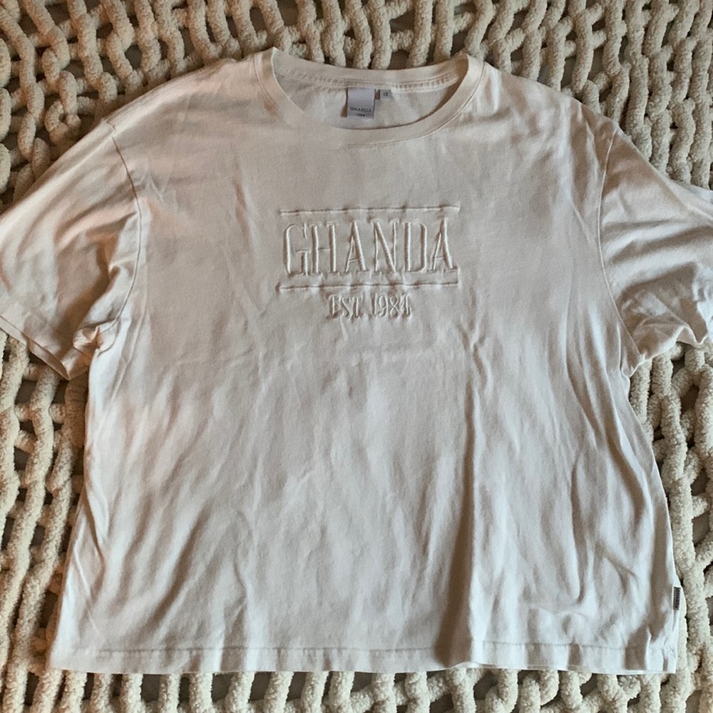 Ghanda creamy white T-shirt